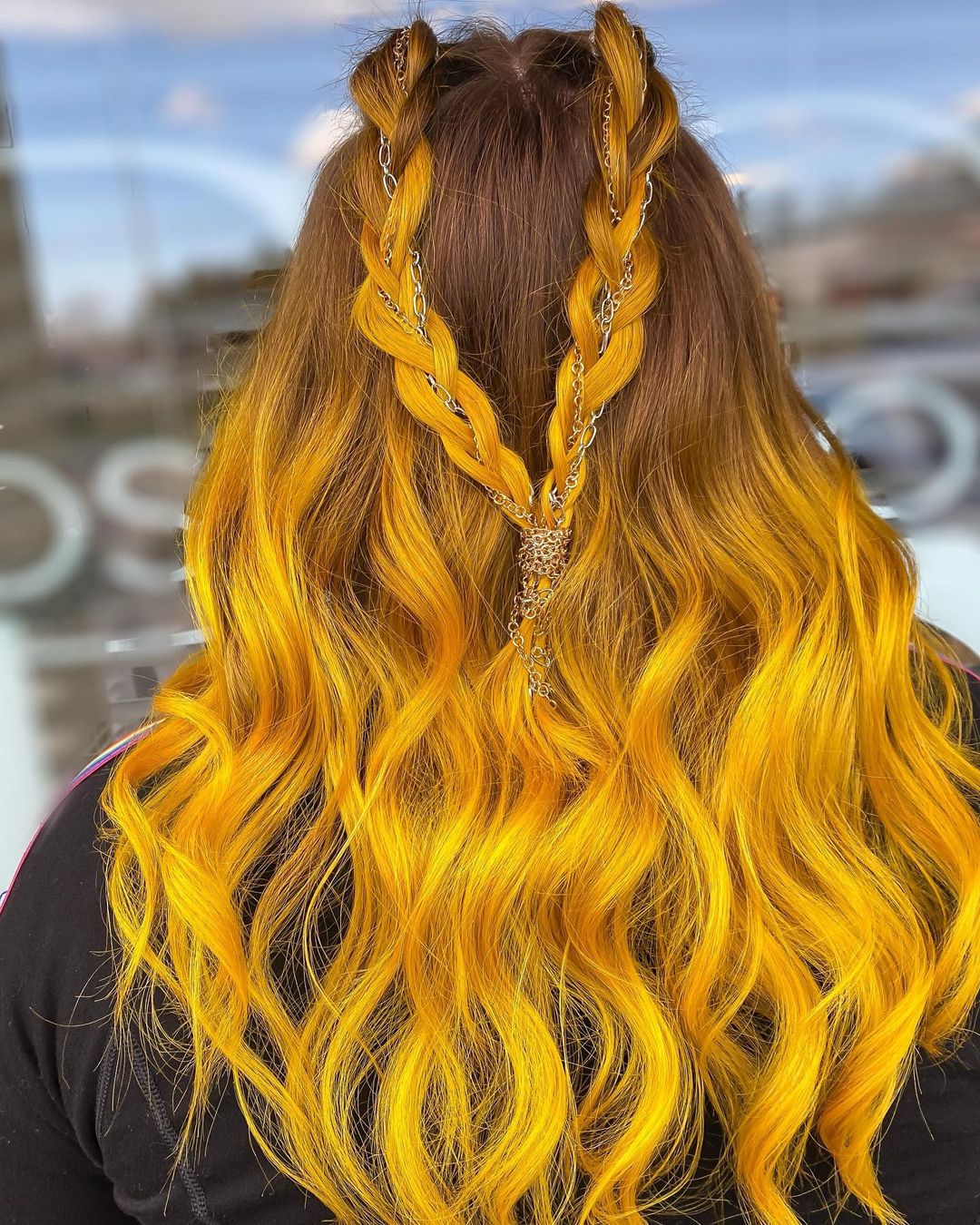 Mustard Yellow Ombre