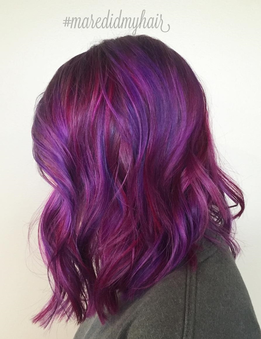 Burgundy And Purple Hair Color