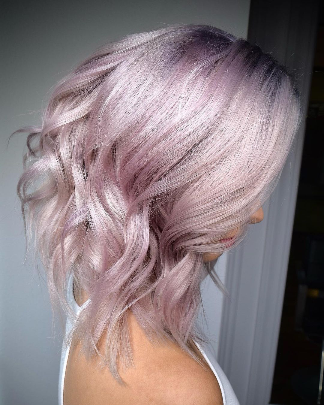 Very Pale Pink Hair Color 