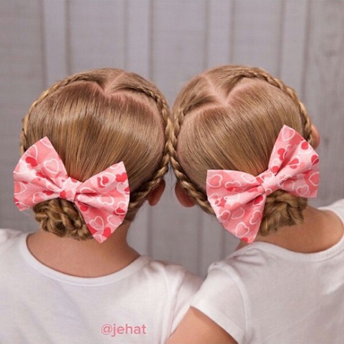 braided low bun girls' hairstyle