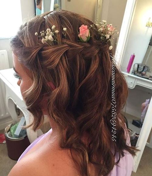 half up bridesmaids hairstyle