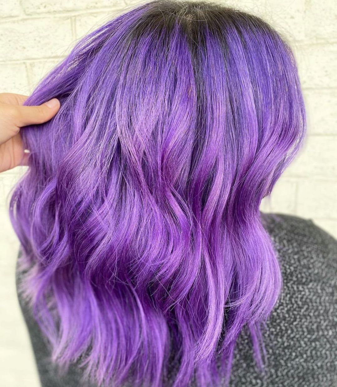 Neon Violet Hair Color