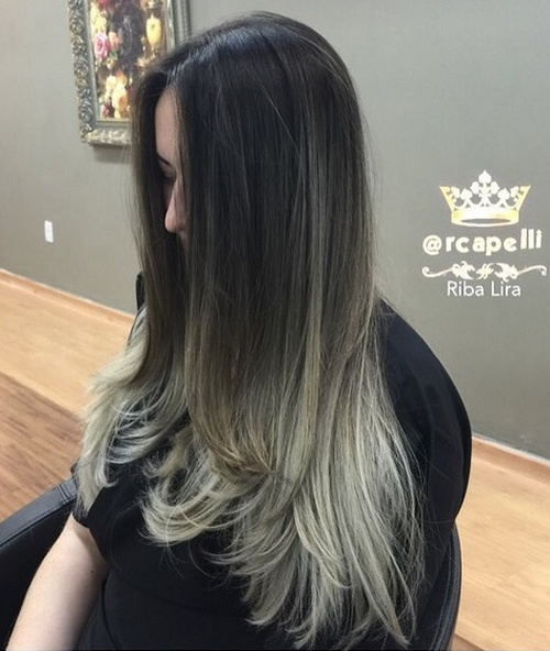 black to blonde ombre
