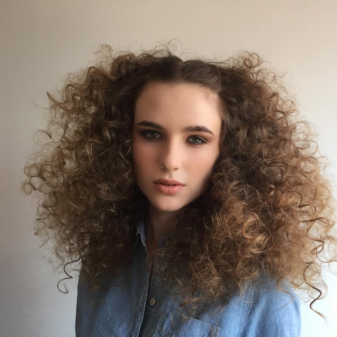 Fluffy Voluminous Curly Hairstyle