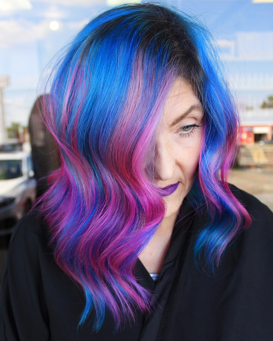 Over Blue And Pink Lob