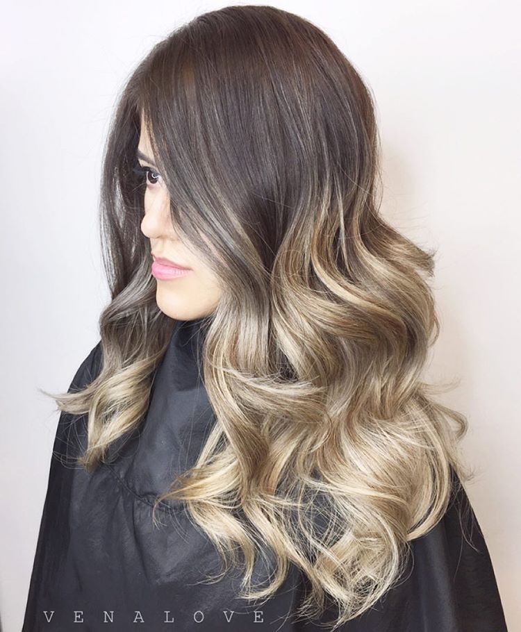 brown to dirty blonde ombre