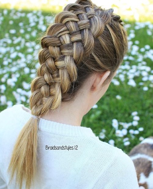 braided mohawk hairstyle