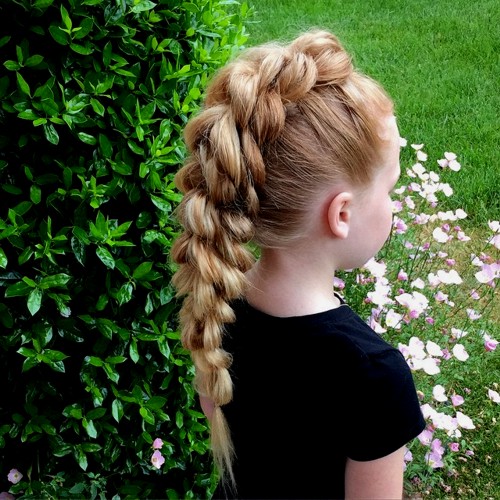 braided Mohawk for little girls