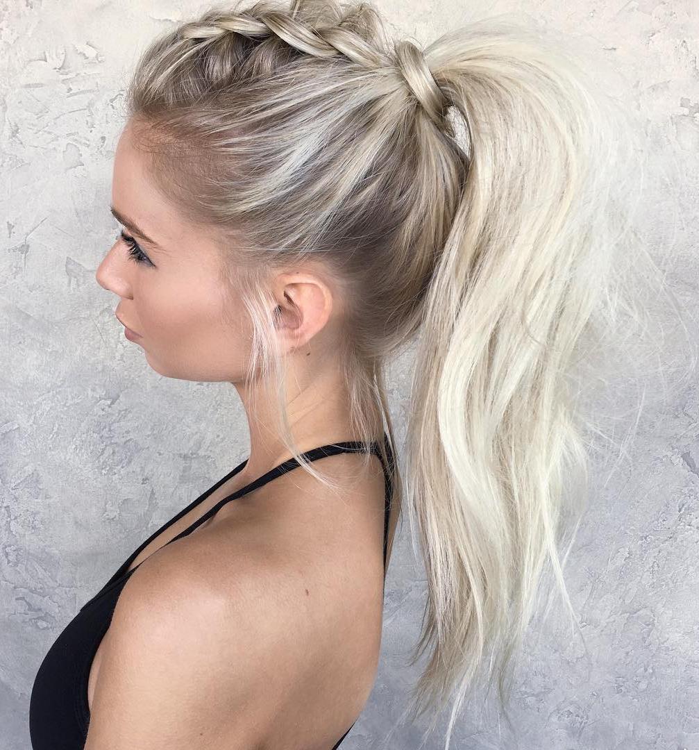 Tousled Ponytail With A Braid
