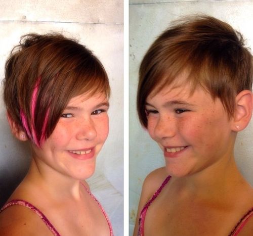 short asymmetric pixie haircut for girls