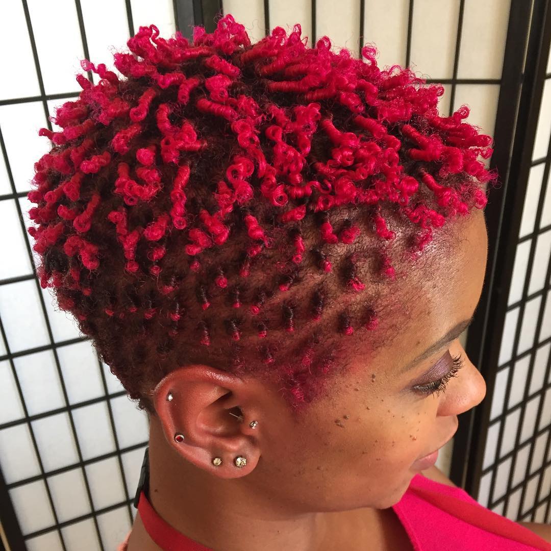 Red Curly Twa Hairstyle