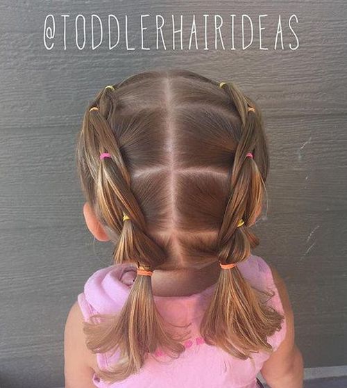 pigtail hairstyle for toddlers