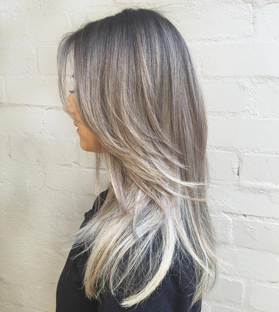 Light Brown Hair With Gray Highlights