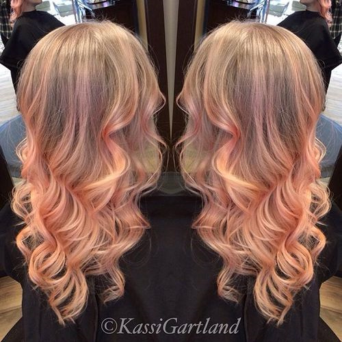 pastel strawberry blonde hair color