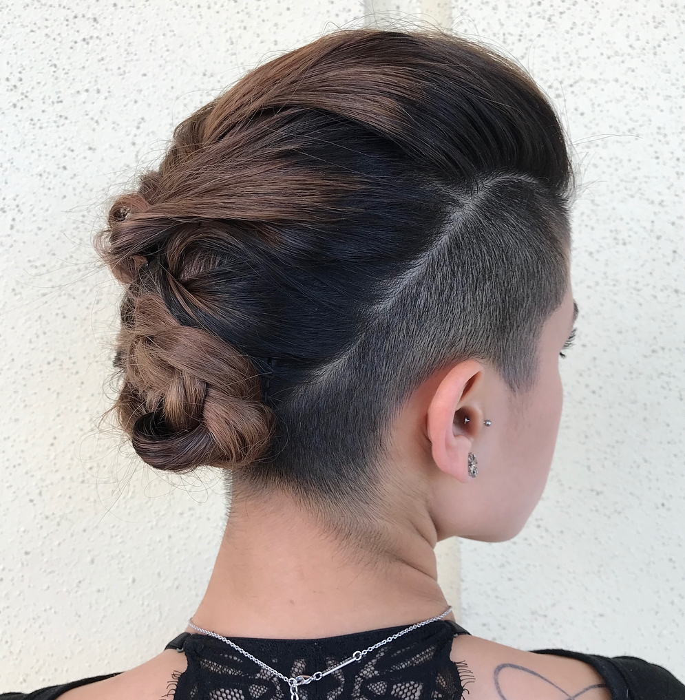 Long Hairstyle with Sides and Nape Undercut