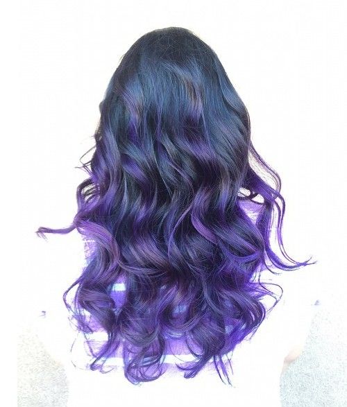 dark blue into purple ombre