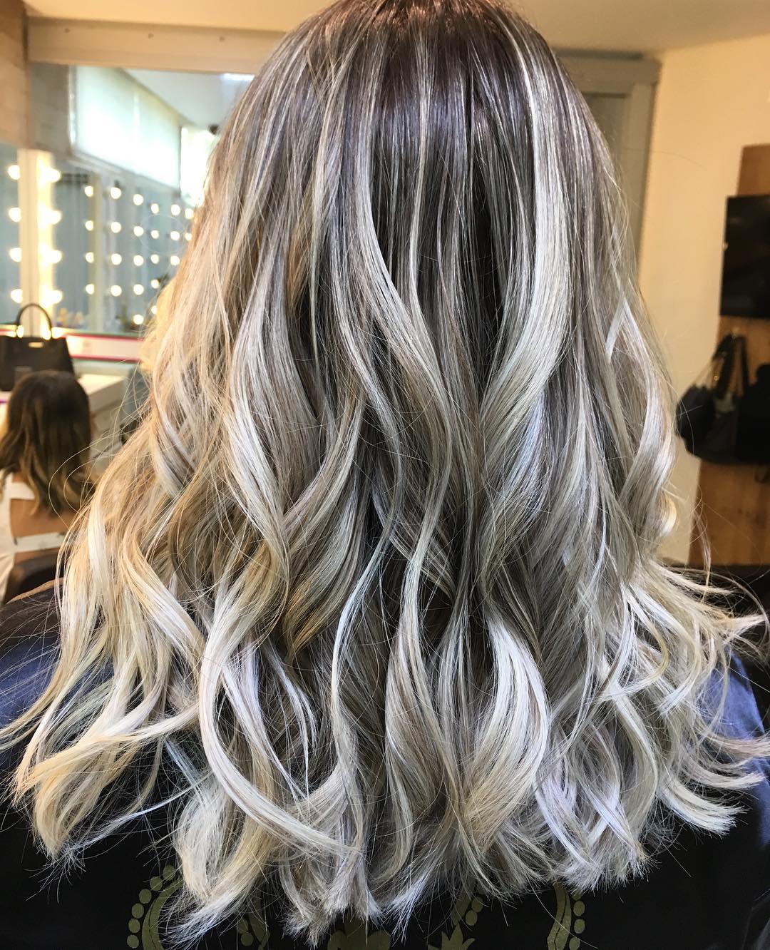 Bronde Hair With Ashy And White Highlights