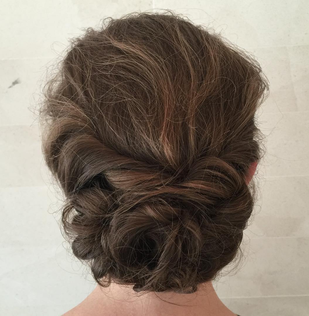 Messy Low Updo