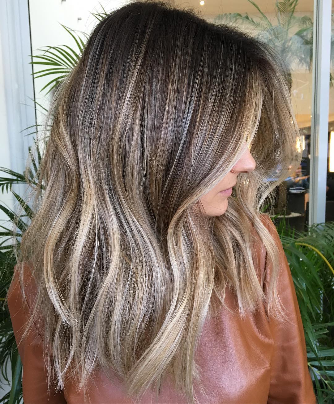 Long Brown Hair With Ash Blonde Highlights