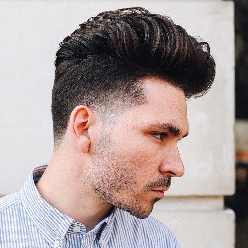 Tapered Pompadour Hairstyle