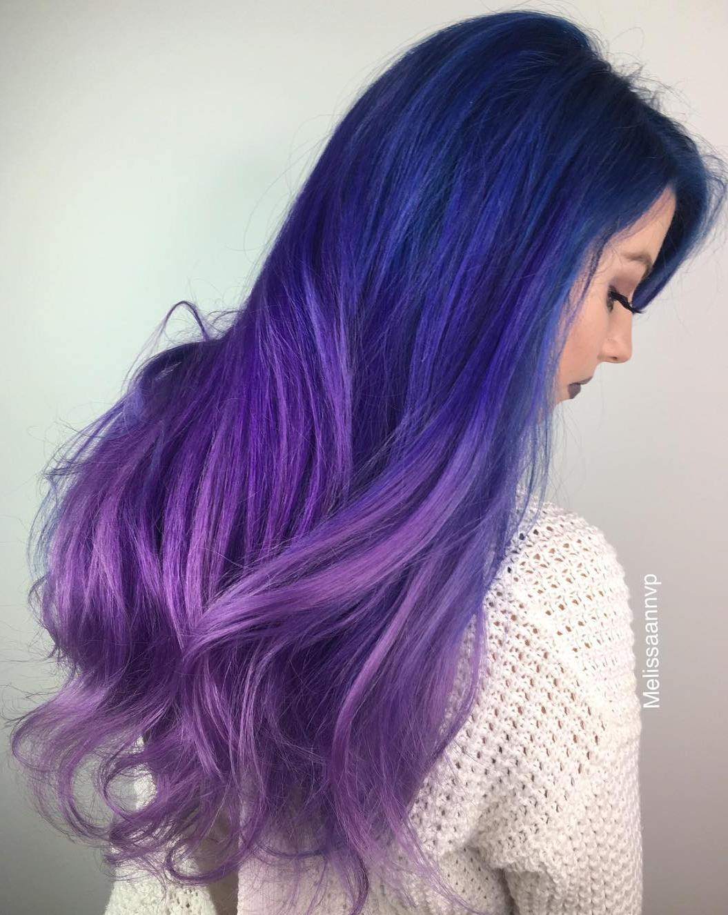 Blue To Purple Ombre Hair