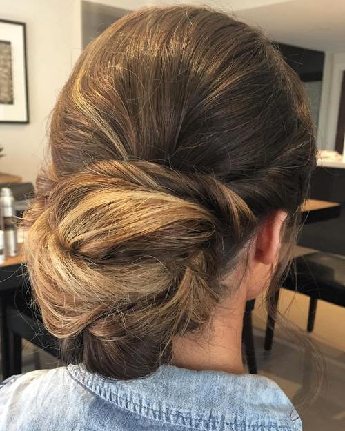 twisted chignon for teen girls