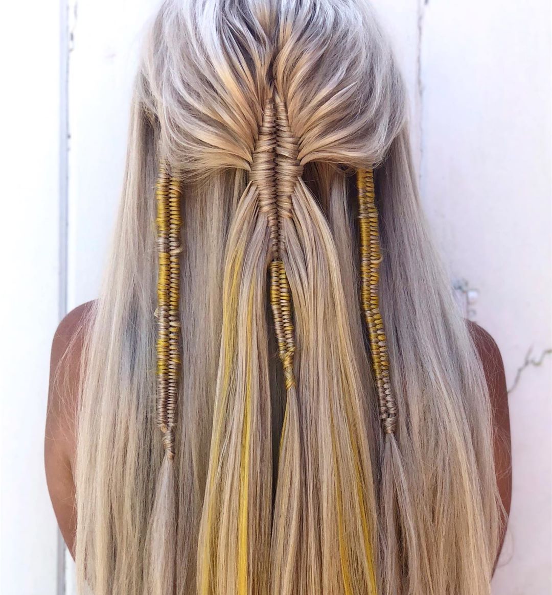 Infinity Braids With Golden Accent