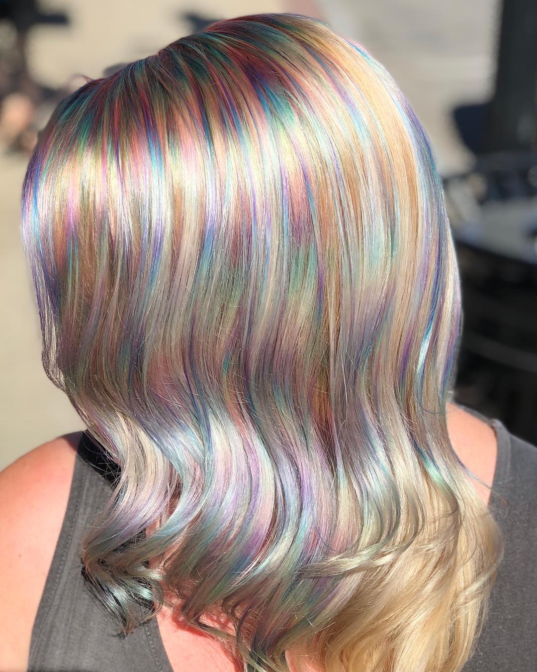 Rainbow Colored Waves