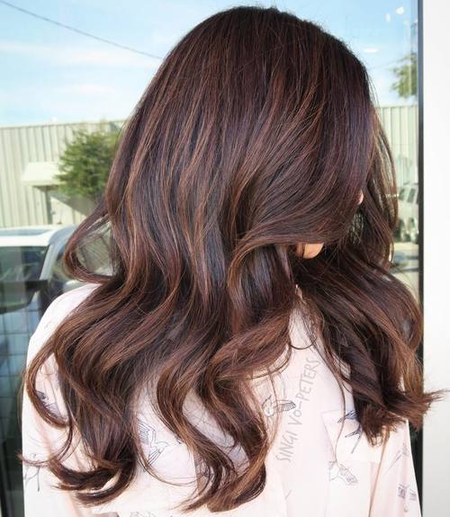Dark Brown Hair With Subtle Highlights
