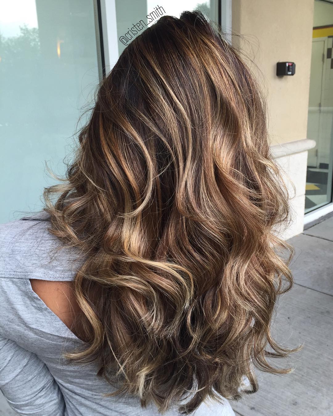 Brown Hair With Bronde Highlights