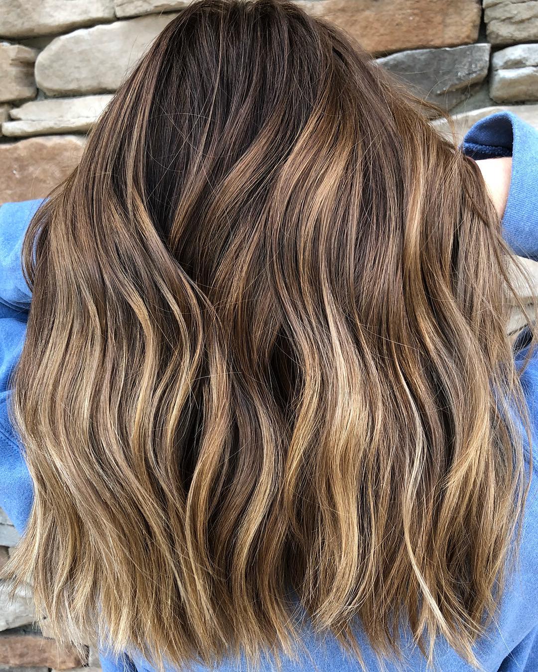 Long Brown Hair With Subtle Highlights