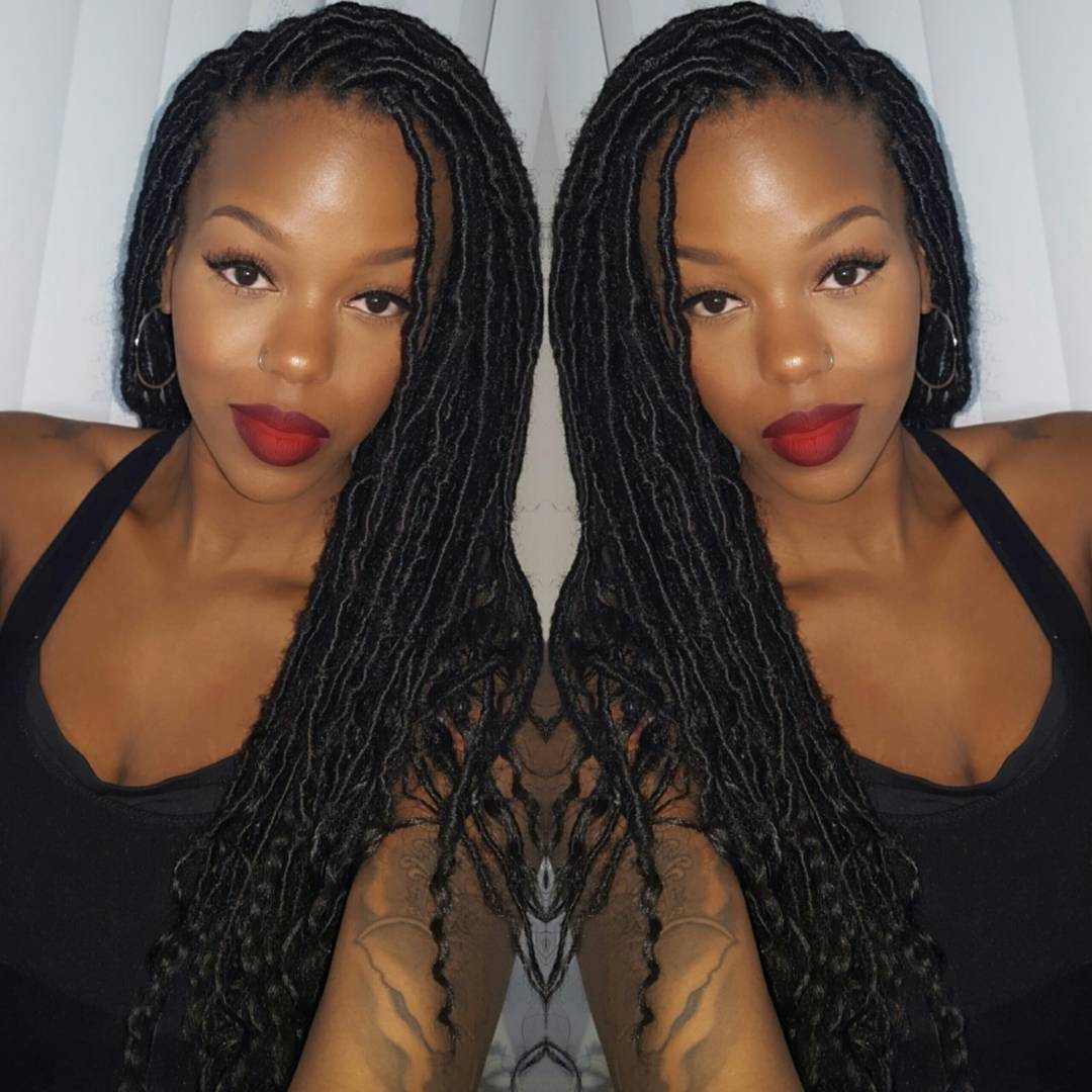Thin Curly Faux Locs