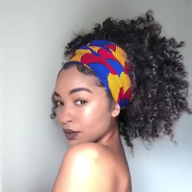 Turban Style for Long Natural Hair