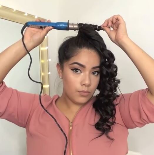 Curling Waves with a Ponytail