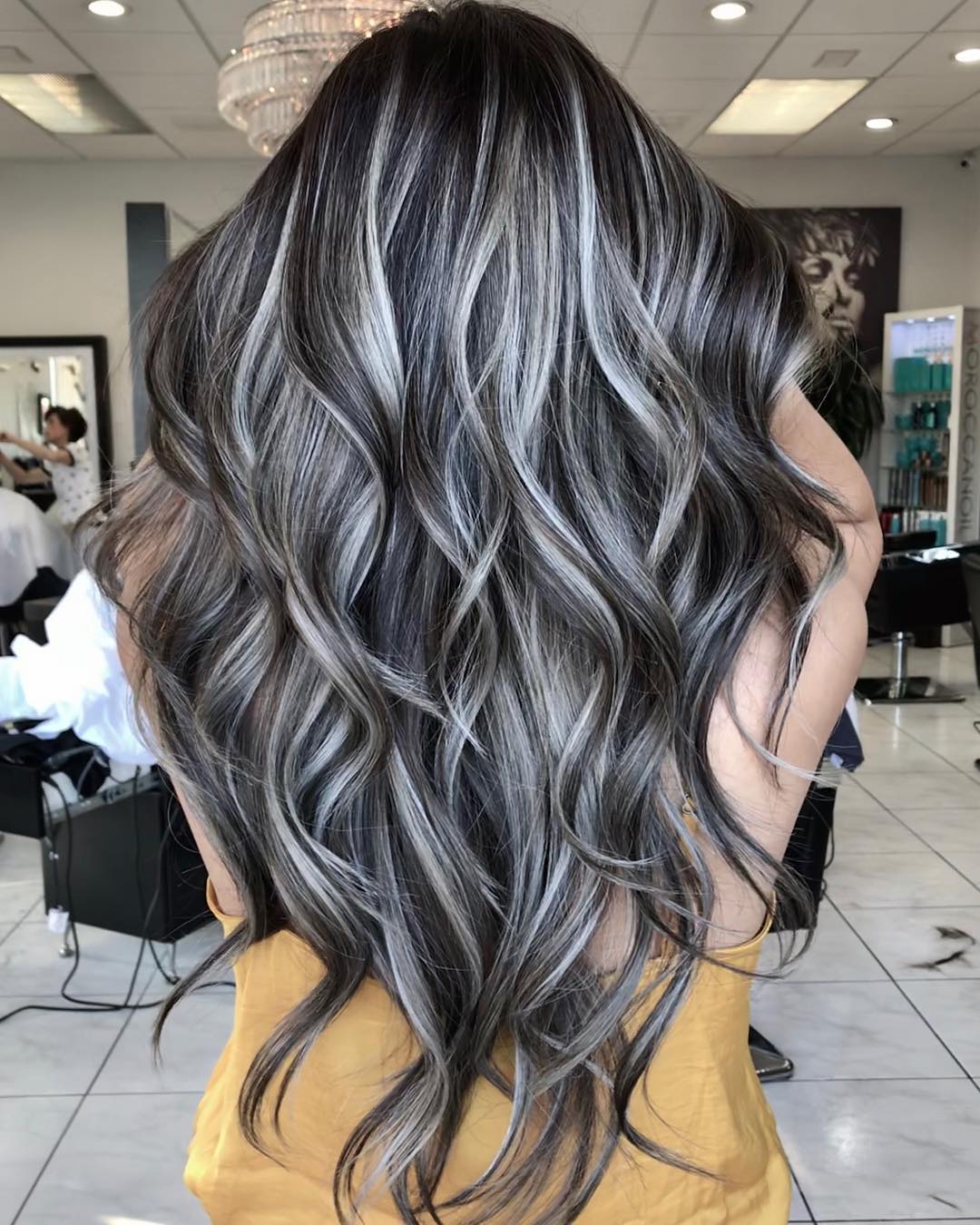 Gray Brown Hair With Silver Highlights