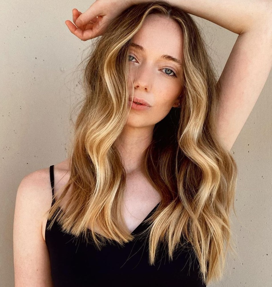 Light Brown Hair with Honey Blonde Highlights