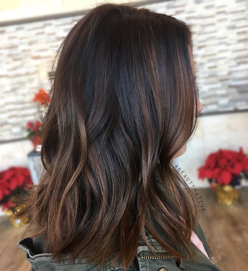 Chocolate Brown Hair With Bronze Highlights