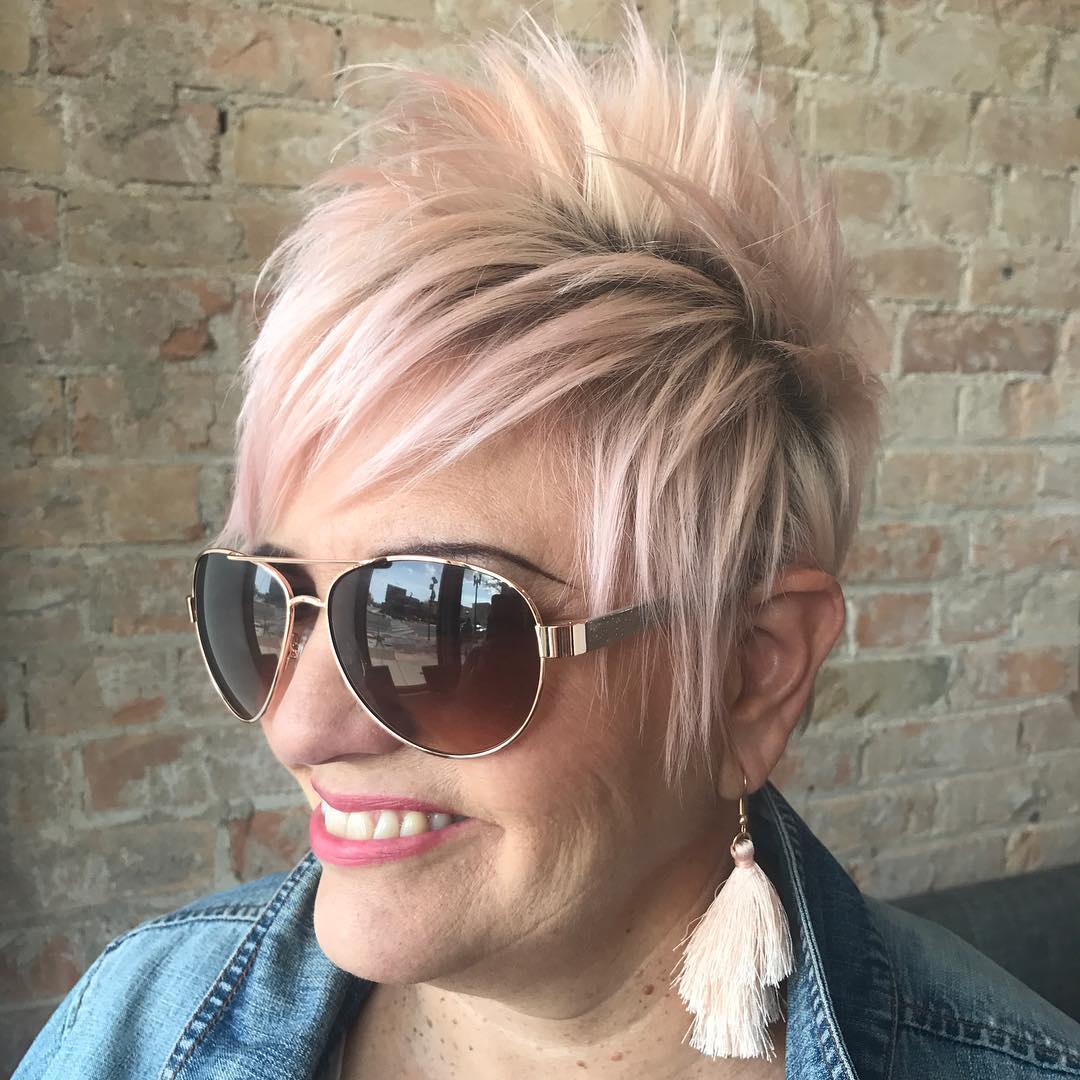 Short Spiky Haircut With Sunglasses