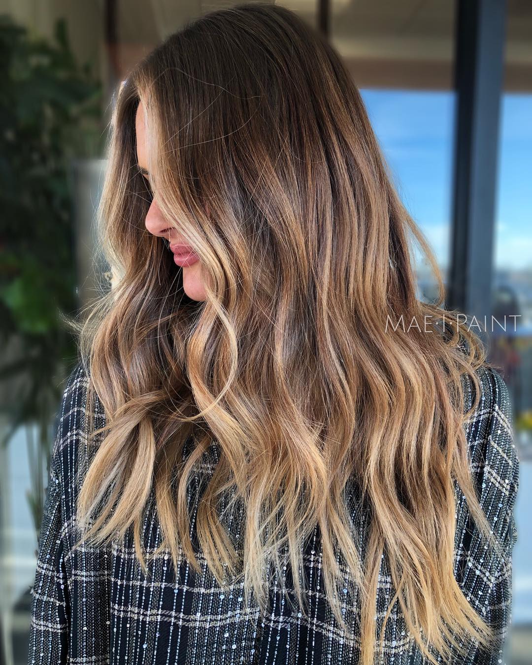 Caramel And Golden Blonde Highlights For Brown Hair