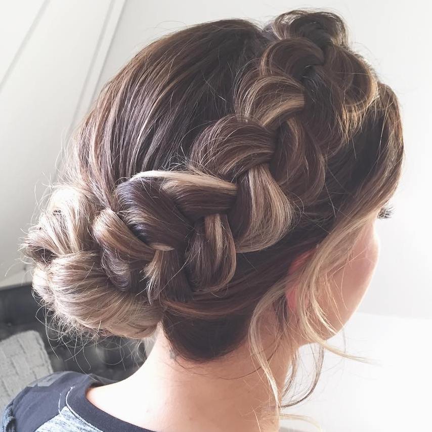 Messy Halo Braid For Long Hair