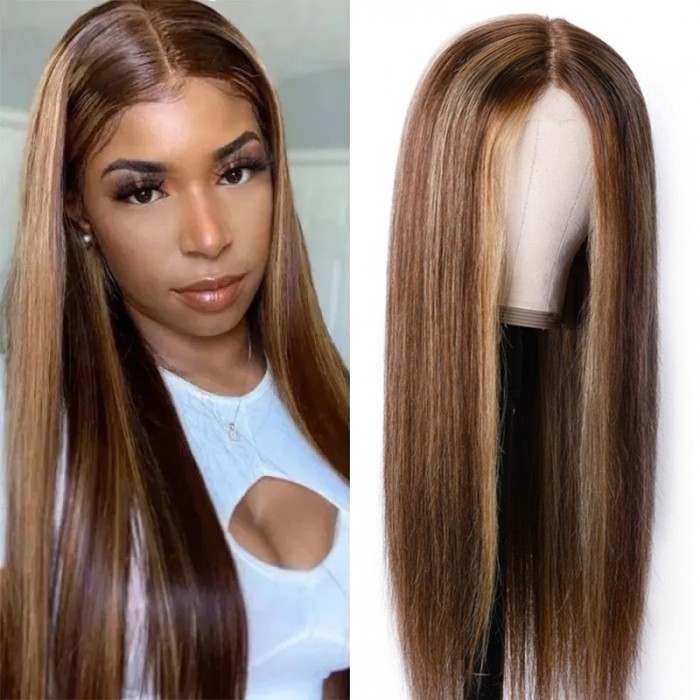 Nadula Straight Blonde 150% Density Natural Hairline Wig