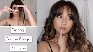 Cutting Curtain Bangs At Home & How To Style Them