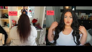 Before & After Partial Sew In Hair Extensions Ft. Unicehair