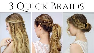 3 Quick Braided Hairstyles For 2015!