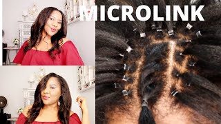 How To: Microlinks  On Short Hair | Microring Hair Extension On Short Hair | Mercy Beautyofstyles