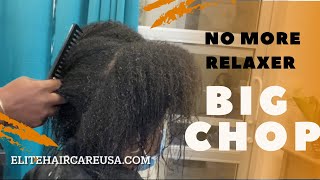 Big Chop | Her Relaxed Hair Was Breaking Off