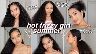 Finally! Big Brushed-Out Curly Hairstyles!! Definition Is Over! Embrace The Frizz!!