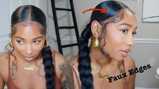 Thin Edges? Try This!| Faux Edges/ Baby Hair| Trendy Kay