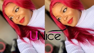 Best & Most Affordable 99J Burgundy T-Part Wig On Amazon?? | Ft Unice Hair | Unboxing & Review.