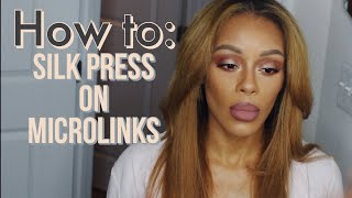 How To: Silk Press Microlink Extensions | Dual Silk Styling Iron